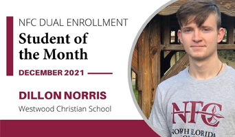 NFC Dual Enrollment Student of the Month December 2021
