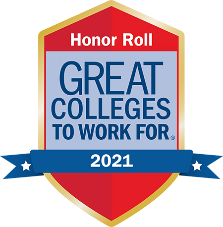 Great Colleges to Work For Honor Roll 2021 Logo Image