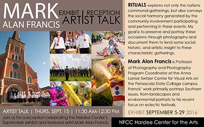 Postcard for Mark Alan Francis Exhibit September 2016