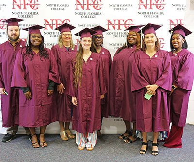NFC Last Mile Scholars at Fall 2021 Commencement Ceremony December 2021