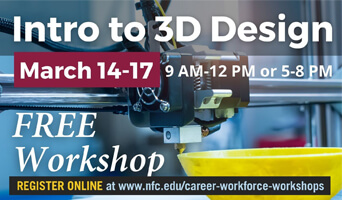 Introduction to 3D Design Workshop promotional image