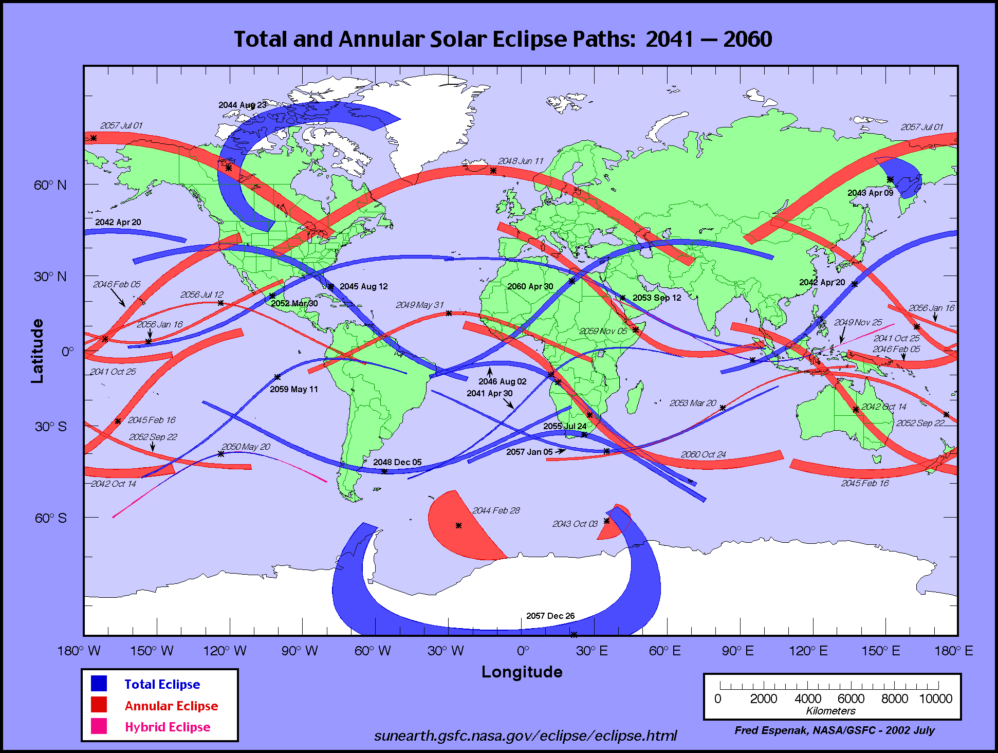 NASA's Solar Eclipse Atlase