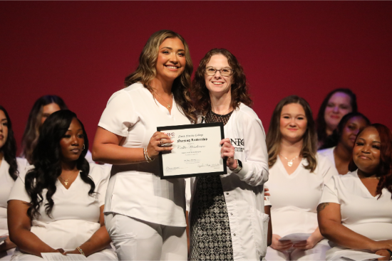 LPN to RN Bridge Keeper of the Light and Nursing Leadership Award recipient Callie Henderson, Madison County