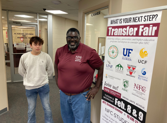 Mentee James Hagan and mentor Delvin Boatman