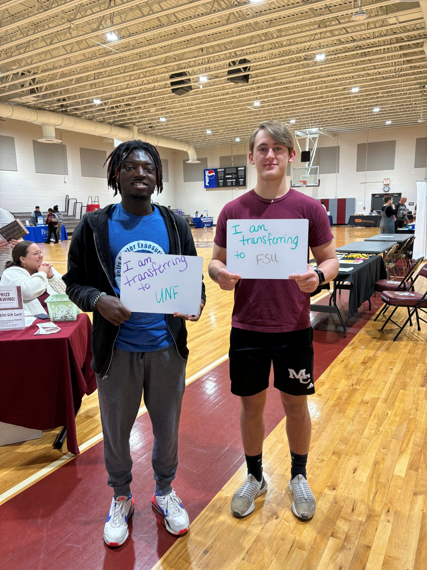 Students at NFC Transfer Fair 2024