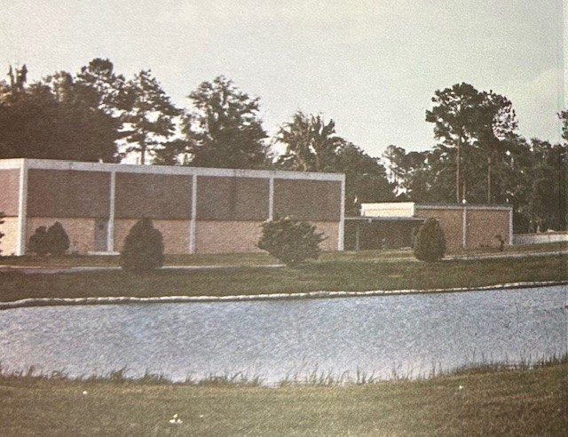 NFJC Library viewed from front pond