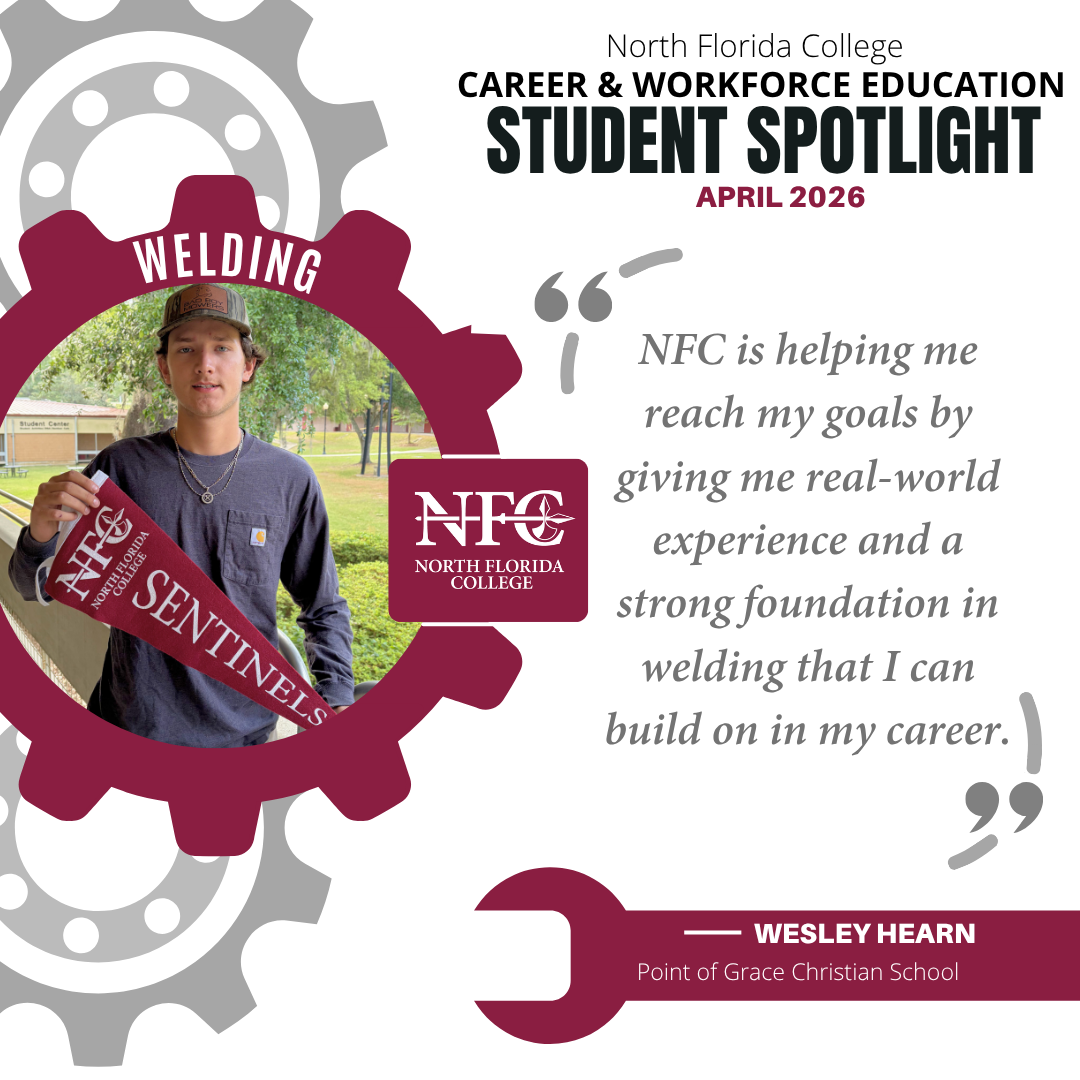 NFC Dual Enrollment CWE Student Spotlight April 2026 NFC Dual Enrollment CWE Student Spotlight April 2026